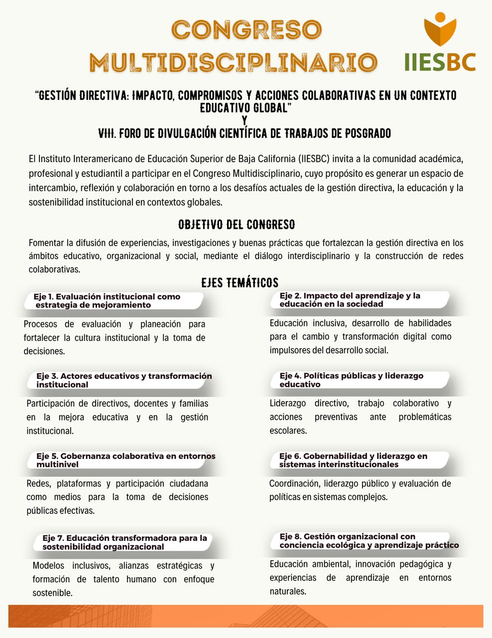 Congreso IIESBC 2